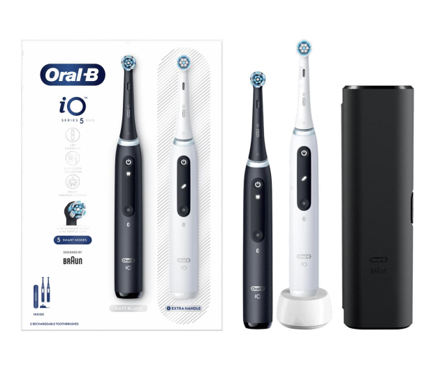 Oral-B Szczoteczeka magnetyczna iO5 Duo (czarna + biała) - 1069522 - zdjęcie 3